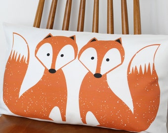 Foxy Motif Fox cushion cover pillow sham throw