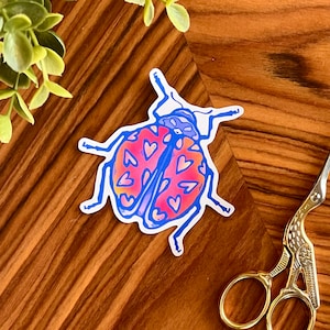 Sticker Coccinelle d'amour
