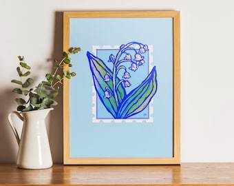 Illustration fleur de naissance : Mai - Muguet