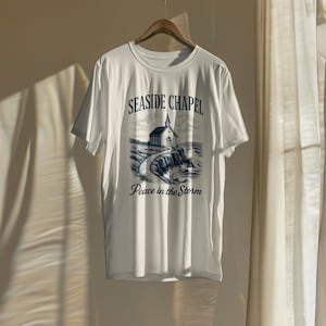 Seaside Chapel Christian Shirt: Peace in the Storm Coastal Tee
