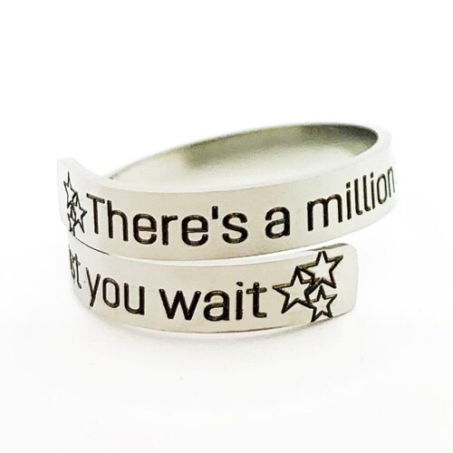Just You Wait Ring Alexander Hamilton Inspired Ring Engraved Etsy