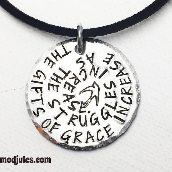 Confirmation Gift, Confirmation Jewelry, Confirmation Saint Necklace, St Rose of Lima Quote, Gifts of Grace, Custom Catholic Gift, Christian