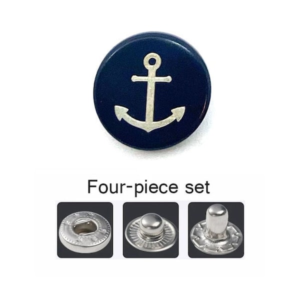 Custom Snap Button, Engraved Logo Design Snap Fastener Set, 12.5mm Flat Metal Snap Closures for Clothes, Leather, Jeans, Bags, Belts, Crafts