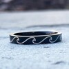 Silver Narrow Wave Ring - Etsy