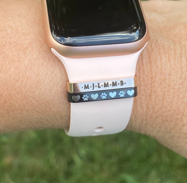 Personalized Smart Watch Band Charm Stackable Stainless Steel Etsy