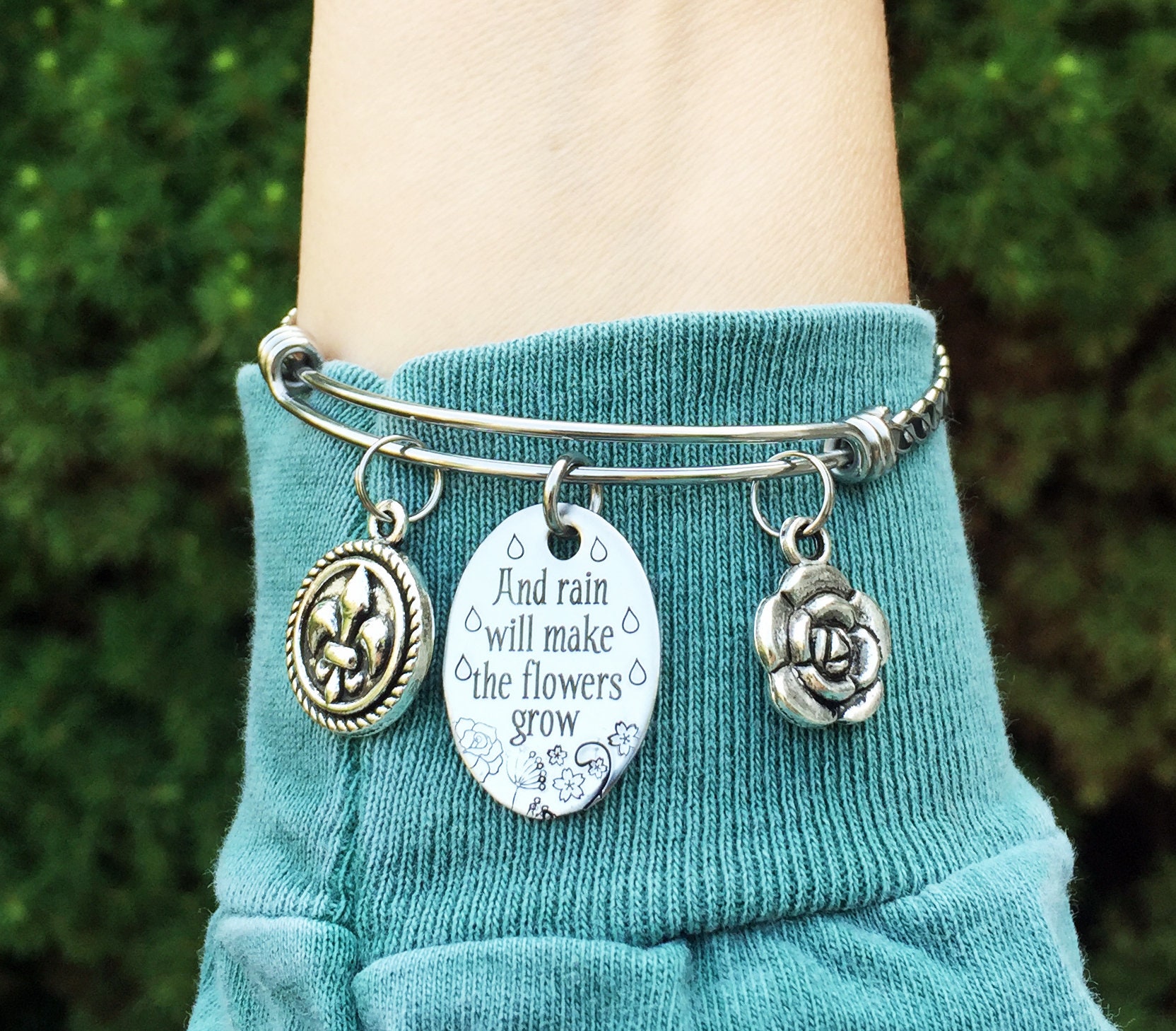 Les Miserables Bracelet, Les Mis Jewelry With Eponine Quote, Rain