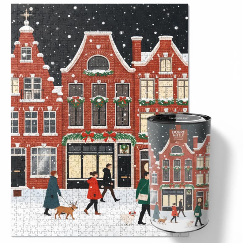 Buffalo Games Puzzle 'Winter's Night Lagerfeuer' – 1000 Teile Für Erwachsene, Fertig 26,75 X 19,75 Cm
