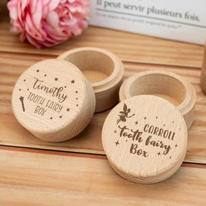 Tooth Fairy Keepsake Box,Personalised Name Tooth Fairy Box,Custom Beech Wood Box,Baby Shower Gift,New Born Gift,Tooth Fairy Holder,Birthday