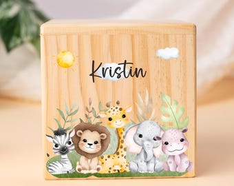 Personalised Piggy Bank with Name, Kids Coin Bank, Wooden Piggy Bank Gift, Kids Easter Gift, Nursery Decor, Money Banks for Girls and Boys