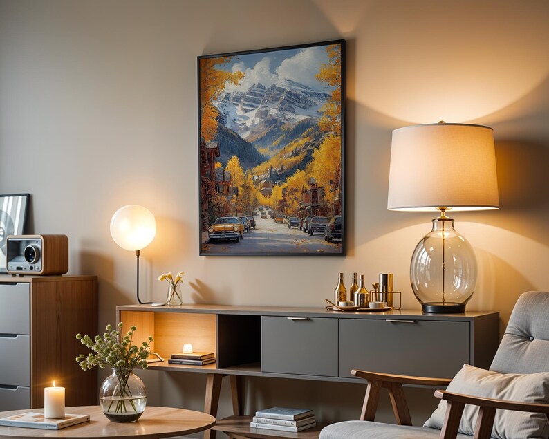Telluride Oil Painting, Telluride Poster Print or Canvas, Telluride ...