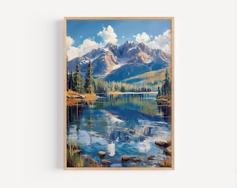 モハーの断崖 アイルランド 油絵、アイルランド共和国 ポスター