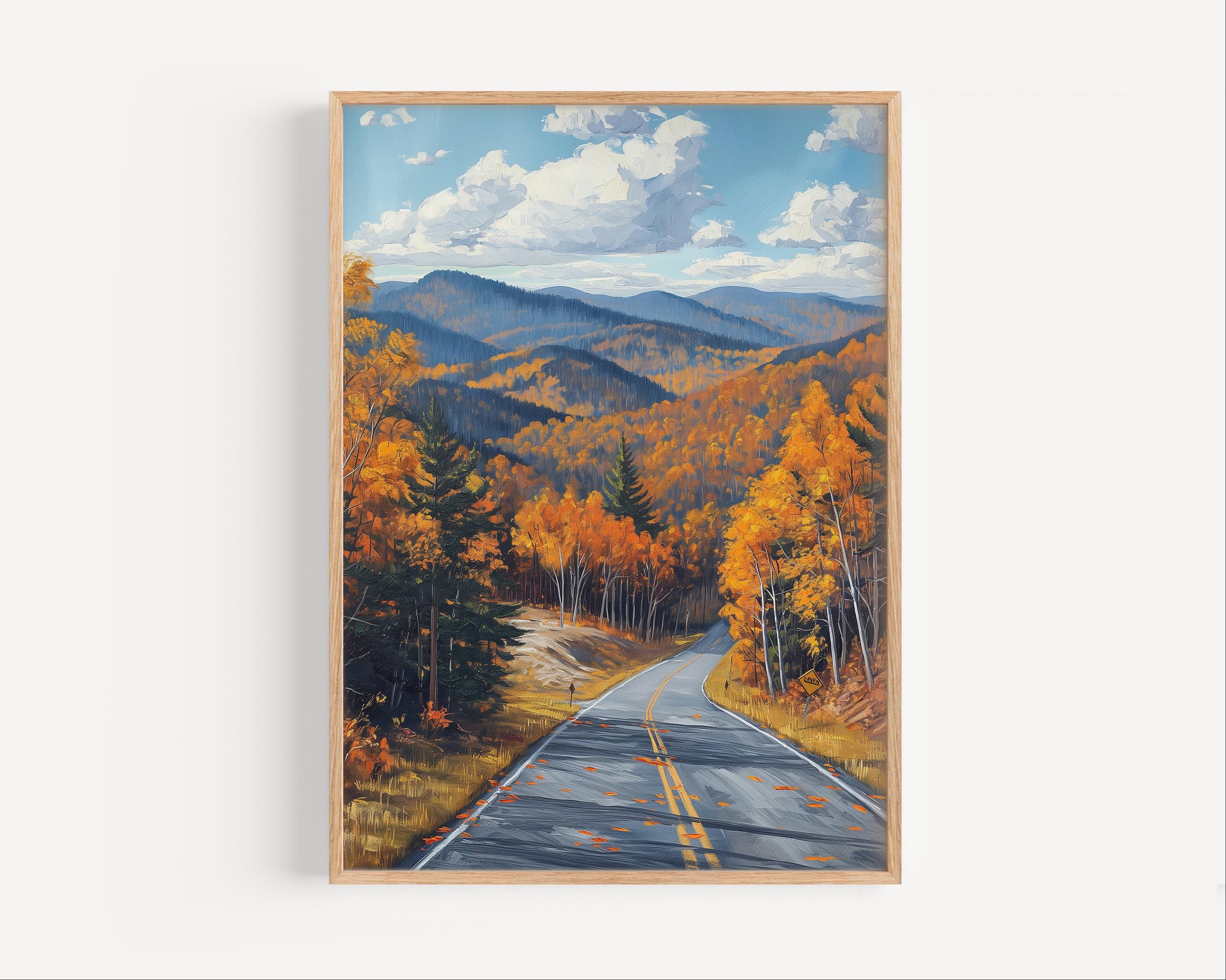 Kancamagus Highway Oil Painting, Kancamagus Highway New Hampshire