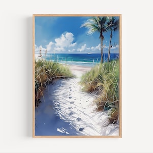 Sanibel Island Florida Aquarell Malerei, Sanibel Island Poster oder Leinwand Druck, Tropische Insel Florida Strand Malerei Kunst