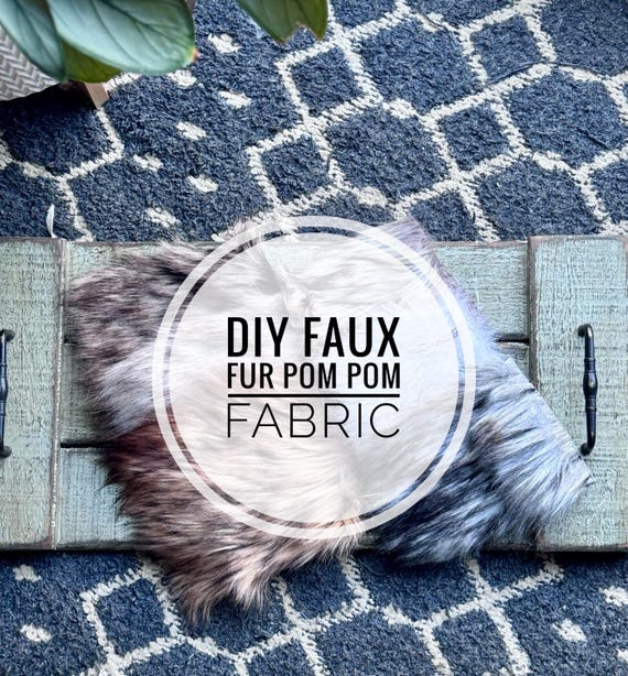 DIY FAUX FUR Pom Pom Fabric/ Build Your Own 20 Pack 5' or