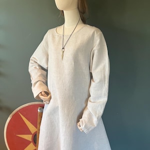 SVEIN • Viking Age Linen Tunic with 2 gores