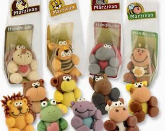 FUN ANIMALS MARZIPAN Cake Topper for Kids  party