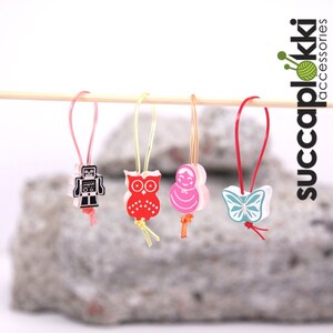 Soul Band - Knitting Stitch Markers, Set of four Knitting Place Markers made out of recycled plastic