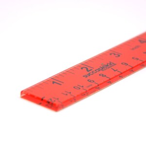 Knitter&#39;s Ruler: Recycled Plastic, Imperial/Metric Scale