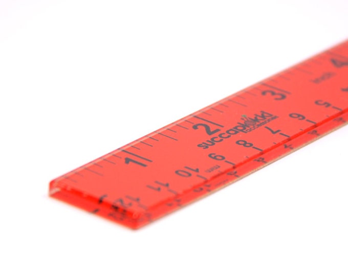Mittaticcu Knitter's Ruler, Robust Ruler With Imperial/inch and Mm ...