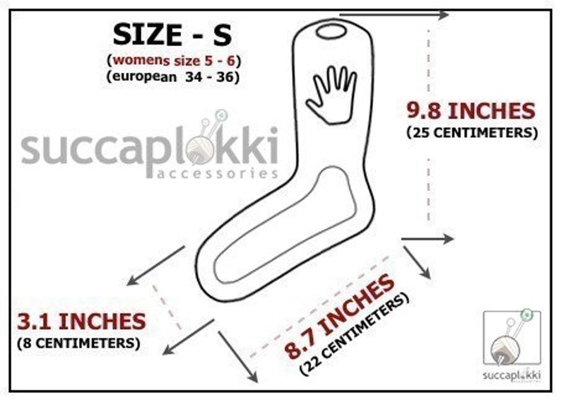 SIZE-S PAIR 2 BLOCKERS Succaplokki Splinter free Knitting Sock Blocker's, made out of recycled plastic image 2
