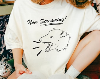 Screaming Possum Meme Shirt: Funny Gen Z Humor