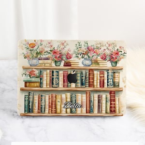 Painted Bookcase Macbook Air 11/13/15 inch Case A2941 Macbook Cover Macbook Pro 13/14/15/16 inch Case 2024 2022 Laptop Case, Macbook Case