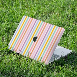 Farbe Streifen Neue MacBook Hülle für Pro 13/14/15/16 M1 M2 M3 2023 2024 Einzigartige Laptop Abdeckung für Air 15 13 A2681 A3113 A2337
