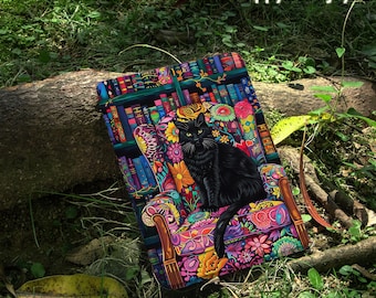 Book Cat Kindle Case Personalised Case For Kindle Paperwhite 12th/11th 7" Generation Case, Kindle Case With Strap, Kobo Case, Fire HD Case