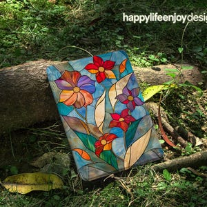 Stained Glass Flower All New Kindle 12th 2024 Case Kindle Case With Strap Kindle 2022 Case  Paperwhite 11th 6.8&quot; Case Kobo Case Fire HD Case