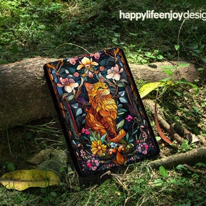 Fox Stained Glass Kindle Paperwhite Case 12th Generation Kindle 11th Gen Case Paperwhite Case Kindle Case with Strap Kindle Oasis Case