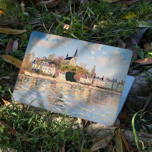 Peinture à l'huile côté mer Coque Macbook Air 15 pouces A2941 A3114 Air 13 A2681 A2337 Coque Macbook Pro 13/14/15/16 pouces 2024 2022 Housse pour ordinateur portable