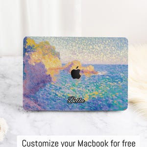 Oil Painting Cape Macbook Case Laptop Cover For Macbook Air Case 15/13/11 Hard Laptop Case for Mac Case Pro 13/14/15/16  New 2023 2024