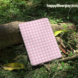 Custodia Kindle Paperwhite a quadri rosa Custodia Kindle di 12a generazione con cinturino Custodia Kindle Colorsoft Custodia Kindle Paperwhite 2024