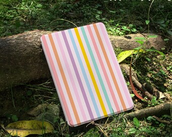 Rainbow Lines Kindle Paperwhite Case 12th/11th 7"/6" Gen Case, Kindle Case With Strap, Kindle Paperwhite 2024 Case, Kobo Case, Fire HD Case