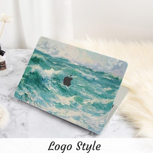 Meer Wellen Ölgemälde Macbook Air 11/13/15 Zoll Hülle A2337 A2681 A2338 Macbook Cover Macbook Pro 13/14/15/16 Zoll Hülle 2022 Laptop Hülle Skin