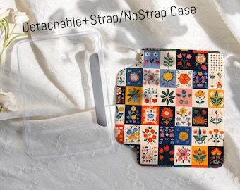 Funda magnética desmontable para Kindle, funda magnética transparente con correa para Kindle Paperwhite 12.º y 11.º, funda desmontable para Kobo