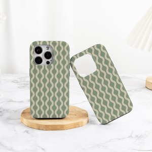 Green Waves Customized Phone Cover For iPhone 16/15/14/13/12/11 Pro Max Plus Mini Phone Case For X/XS/XR Trendy Tough Case