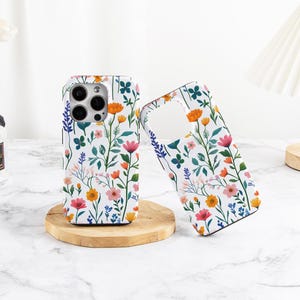 Elegant Flowers Customized Phone Cover For iPhone 16/15/14/13/12/11 Pro Max Plus Mini Phone Case For X/XS/XR Trendy Tough Case