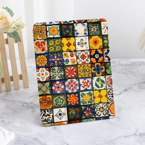 Retro Blumenmuster iPad Hülle mit Stifthalter für 2024 New Air 4/5/6 iPad Pro 11 12.9 13 iPad 2022 2021 2024 iPad 10/9/8 iPad mini6 Fall