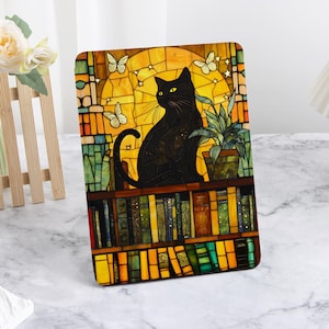 Charming Cat iPad Case with pen slot For 2024 New Air 4/5/6/7 iPad Pro 11 12.9 13 iPad 2022 2021 2024 2025 iPad 10/9/8 iPad mini 6 7 Case