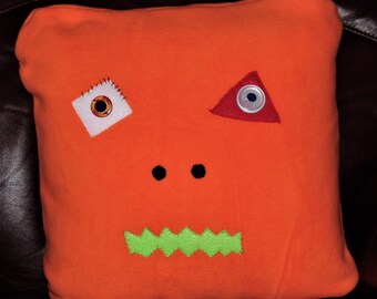 Pumpkin Head Monster Mashed Plush Pillow