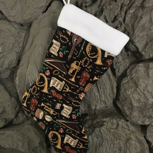 Med. instrument print Christmas Stocking