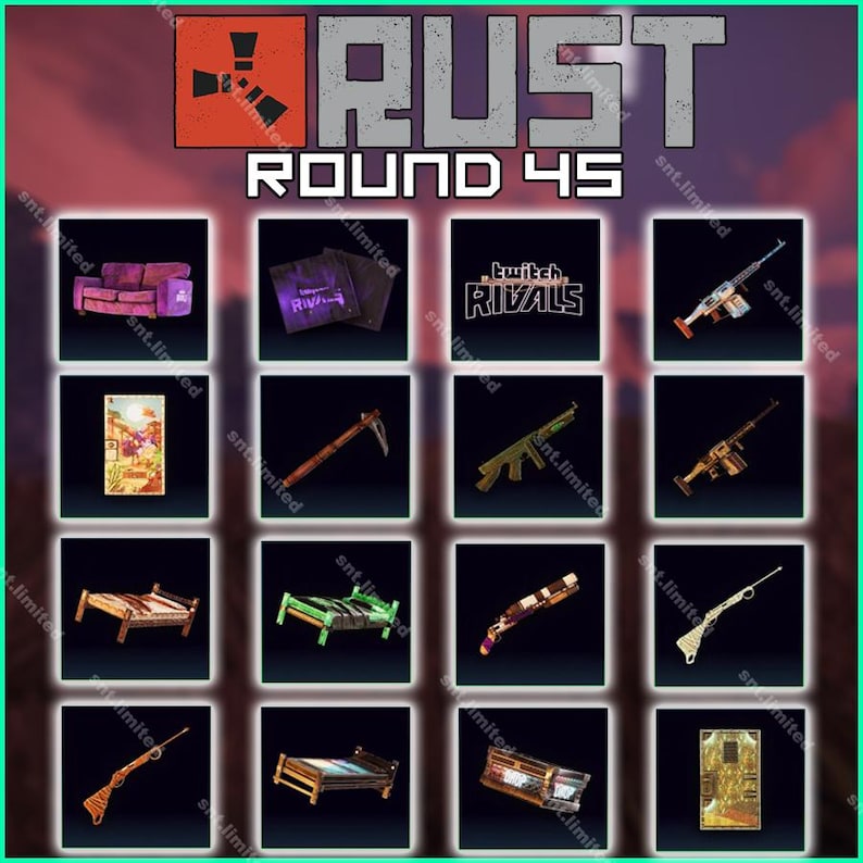 Rust Rounds 43 + 44 + 45 + 46 + 47 + 48 | Twitch Drops | up to 68 Item ...