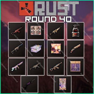 Rust Round 40 | Twitch Drops | up to 14 Items Total STEAM ONLY | PC