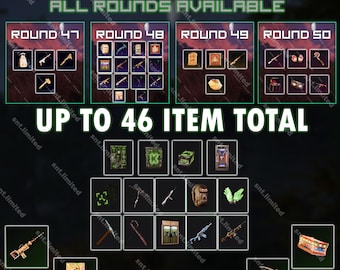 Rust MEGA 46 Item Bundle - Twitch Drops + Kick Drops (Twch Runden 47 - 50 + Kick Runden 2 + 3) | Nur Dampf