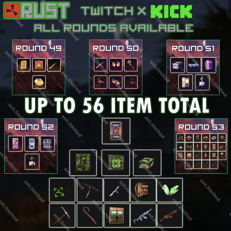 6 Rockets Rust Twitch drops rocket league - Etsy.de