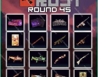 Rust Twitch Drops Round 45 | [16/16] Item Total | STEAM Pc Only - Etsy