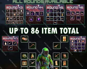 Rust MEGA 86 Item Bundle - Twitch Drops + Kick Drops (Twitch Rounds 43 - 48 + Kick Rounds 1 - 2) | Steam Only