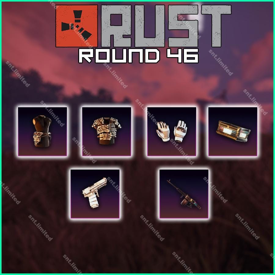 Rust Round 46 | Twitch Drops | [6/6] Item Total | STEAM PC Only - Etsy ...
