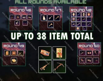 Lot d'objets MEGA 38 rouille - Twitch Drops + Kick Drops (Twitch Rounds 46 - 50 + Kick Rounds 2) | Vapeur uniquement